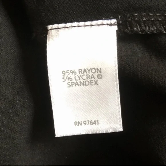 J Jill Wearever Perfect Black Floral Ballet Sleeve Dress Size 2X - Picture 14 of 16